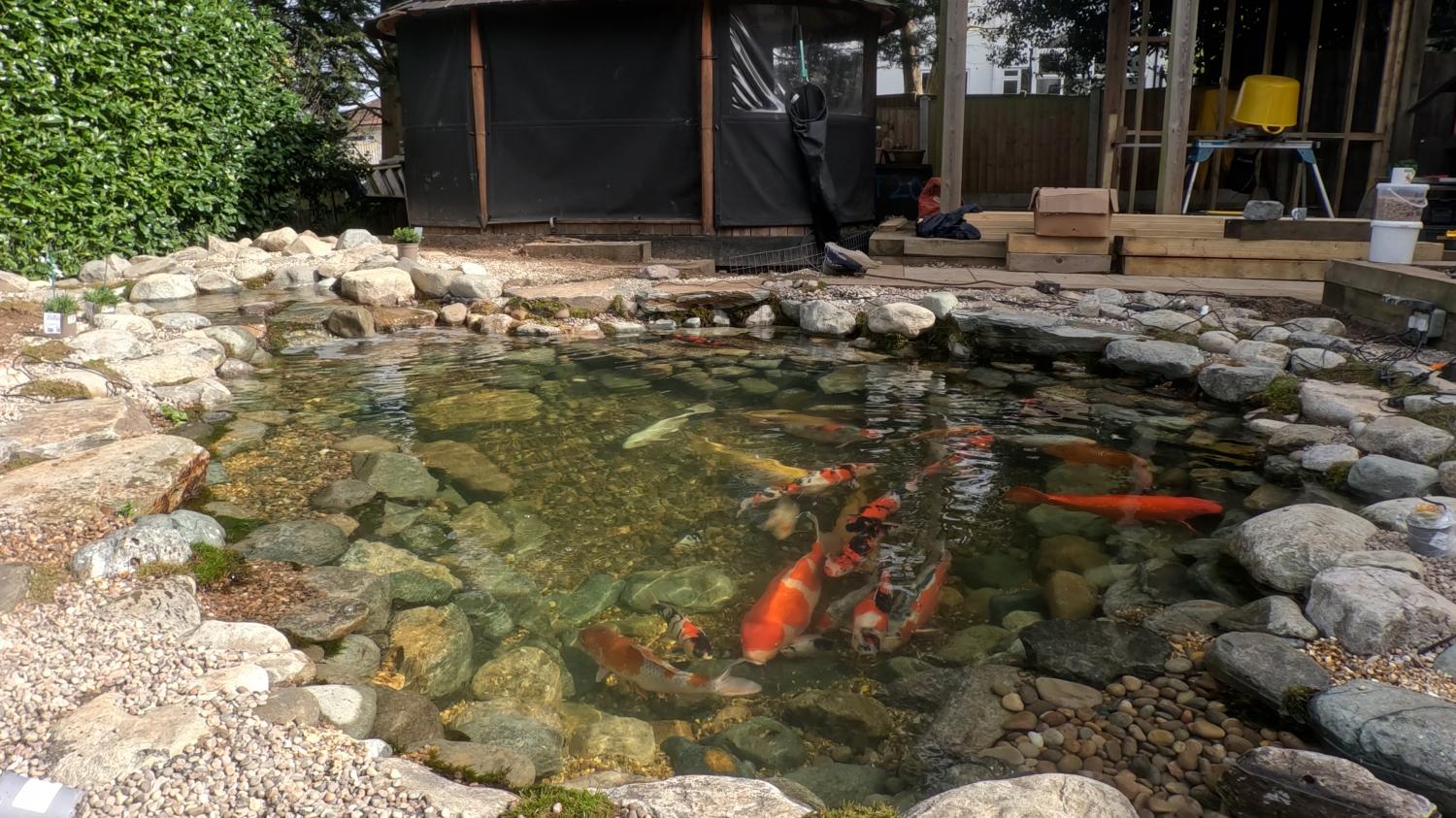 Gin clear water all year round, with no external filter hassle  - Landscaping and Water Features -  Creative Cascades