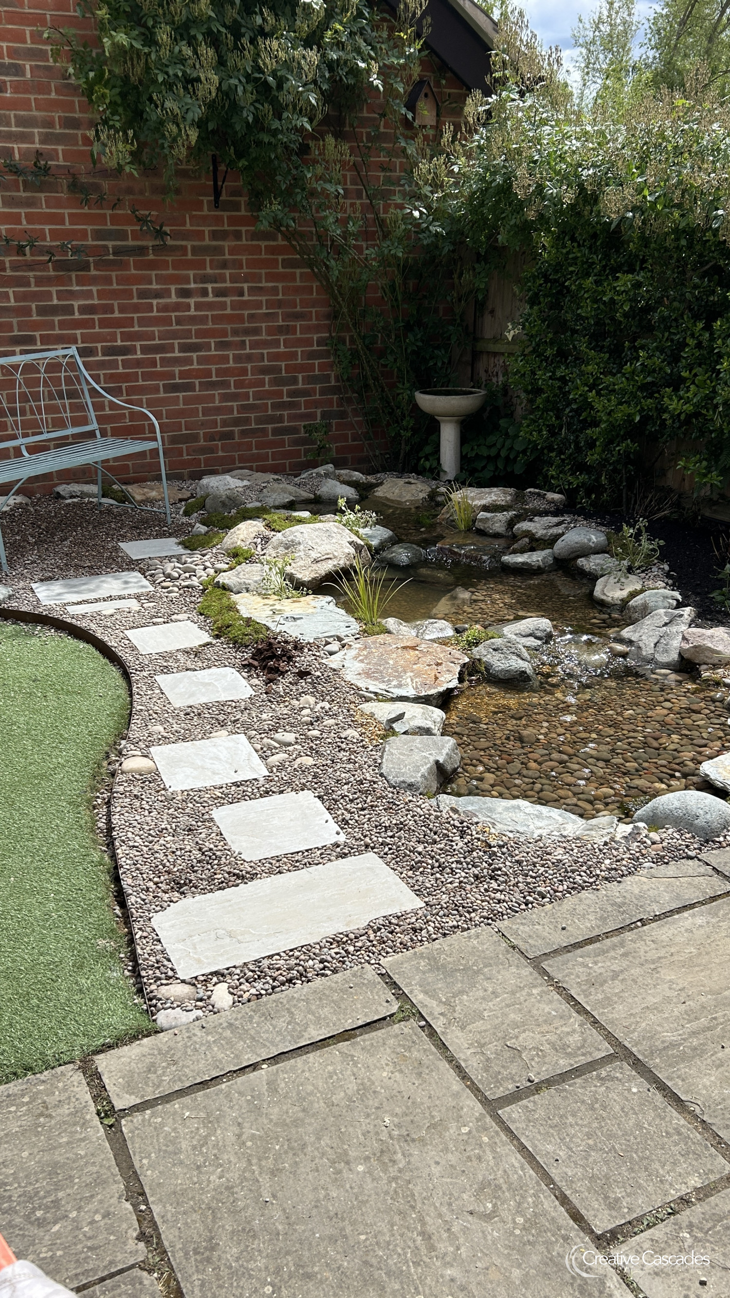 2026 stream with small wildlife pool  - Landscaping and Water Features -  Creative Cascades