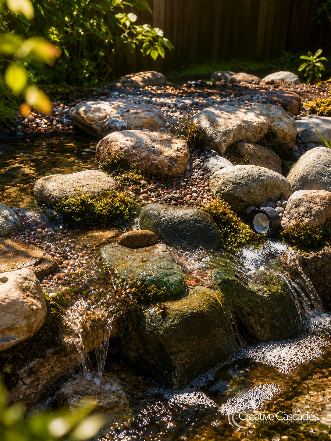 A Waterfall close up  - Landscaping and Water Features -  Creative Cascades