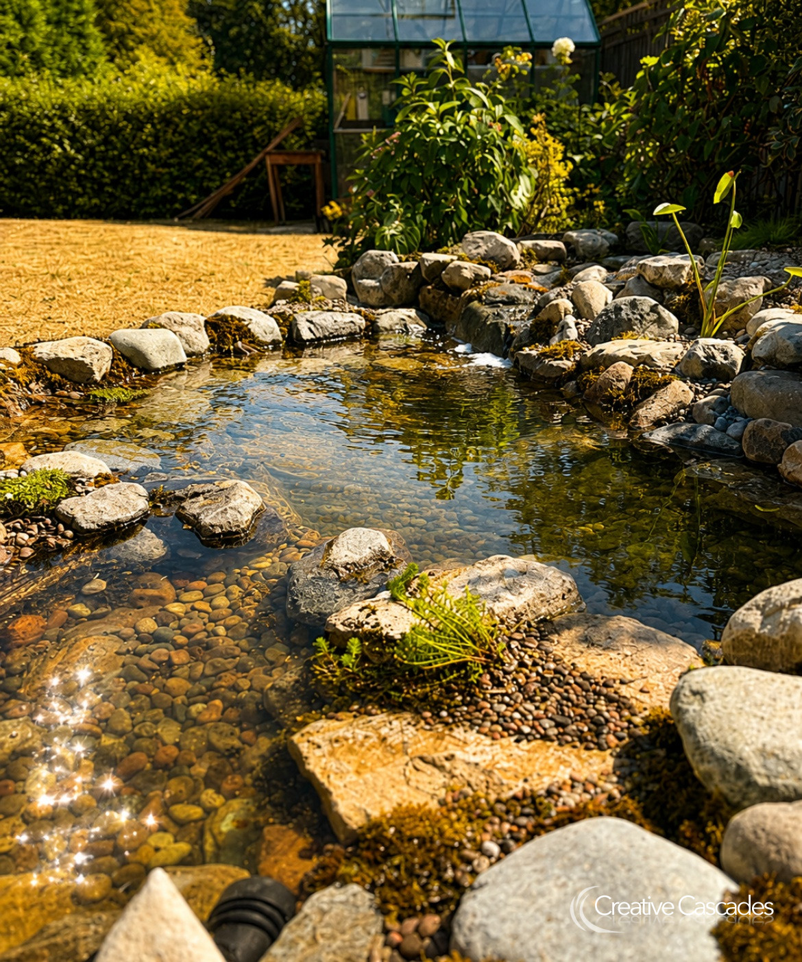 Newly built in 2026, this will soon be bustling with life  - Landscaping and Water Features -  Creative Cascades